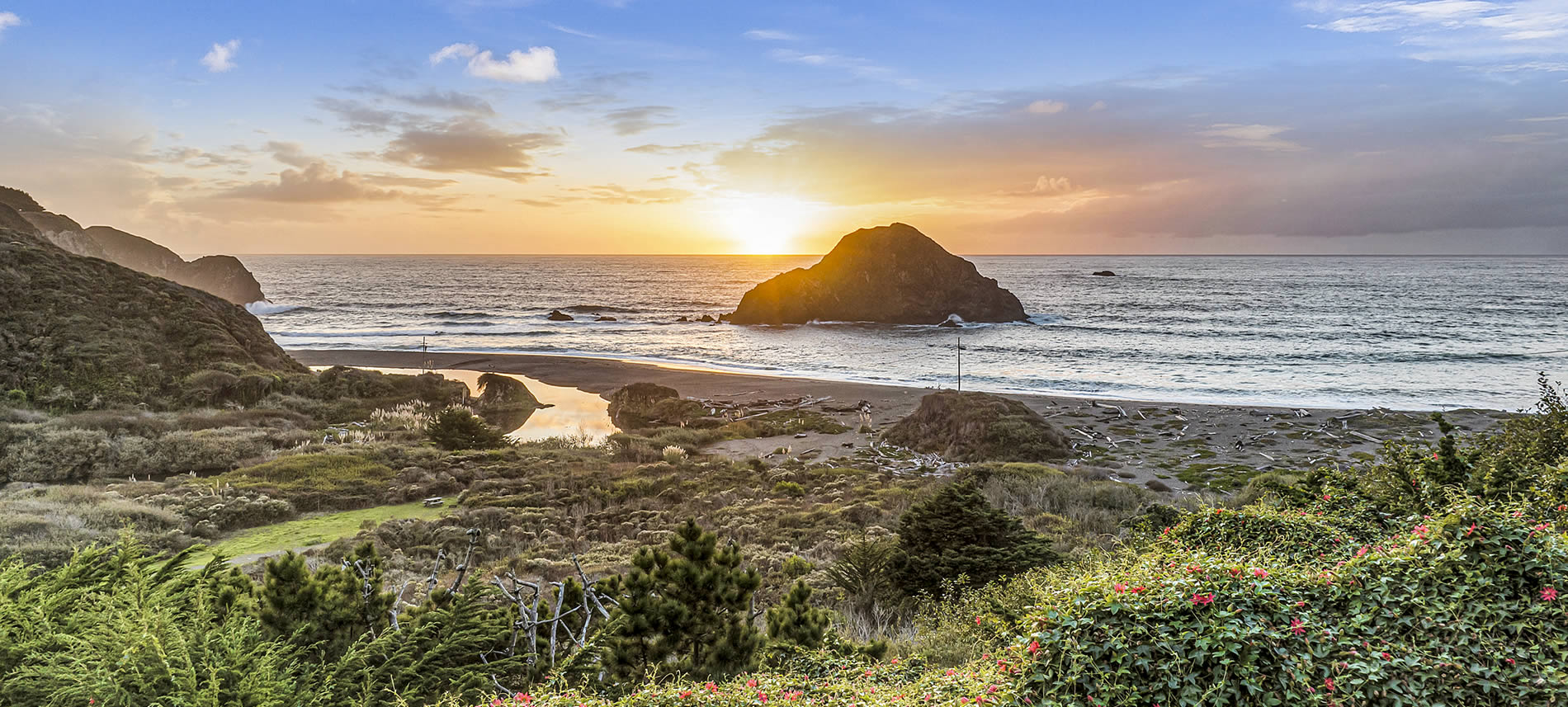 ocean view from mendocino coast bed and breakfast inn elk cove oceanfront lodging