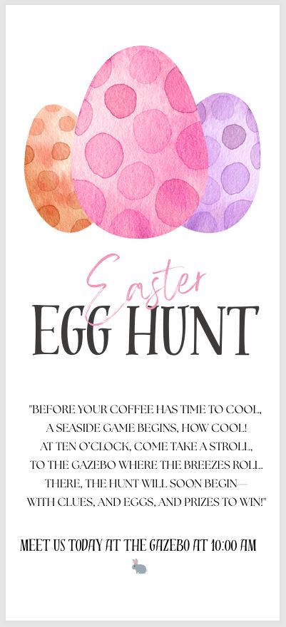 easter-egg-hunt winemaker dinner